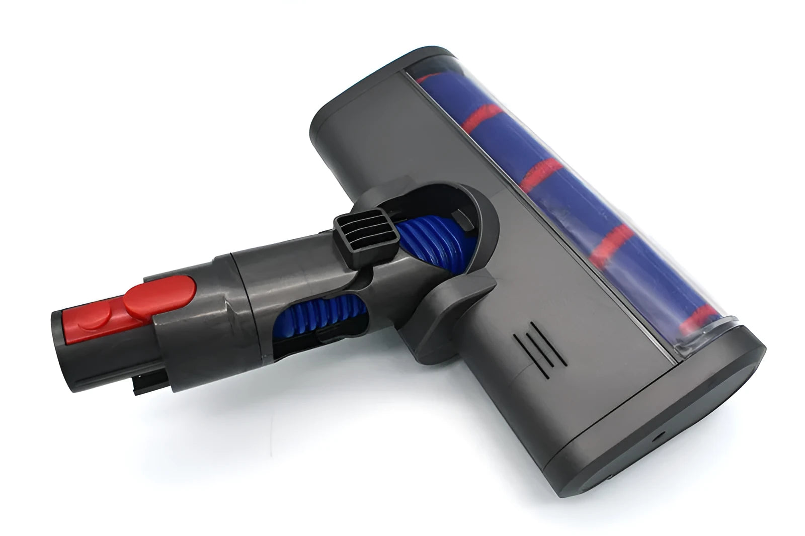 Dyson vacuum cleaner replacement electric floor brush head with soft velvet roller, 260mm size.