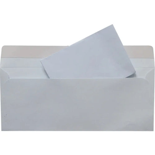 Blue anti-opening self-adhesive confidential security envelope measuring 105x240mm