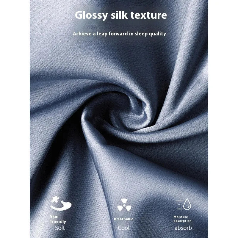 Men's three-piece ice silk home wear suit in thin fabric for summer