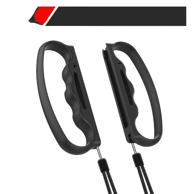 Joy-Con controller grips with hand rope loops for boxing games in AVS material