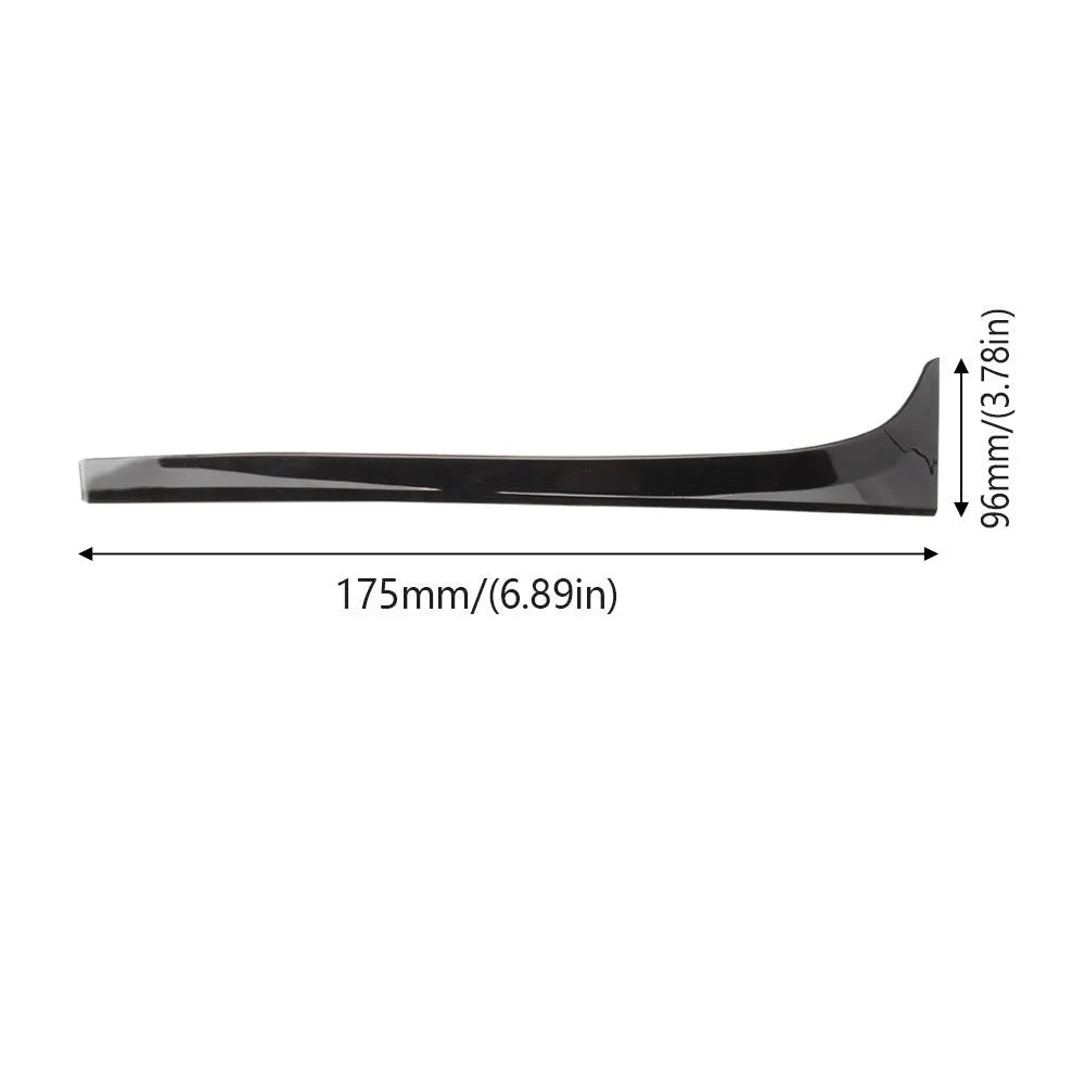Black ABS plastic rear window spoiler wing for Volkswagen Golf 7 MK7 car.