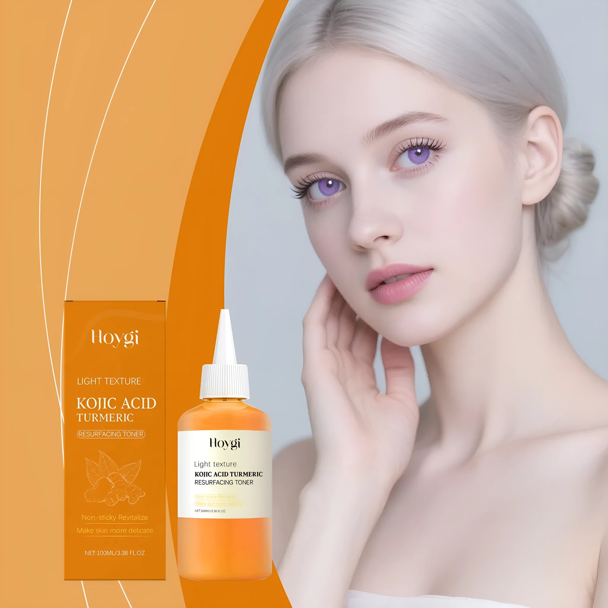 100ml bottle of turmeric moisturising water for facial skincare