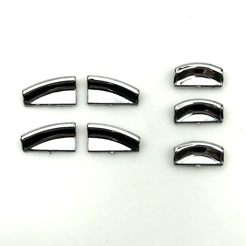 Black glitter adhesive sticker for covering a car window lift button.