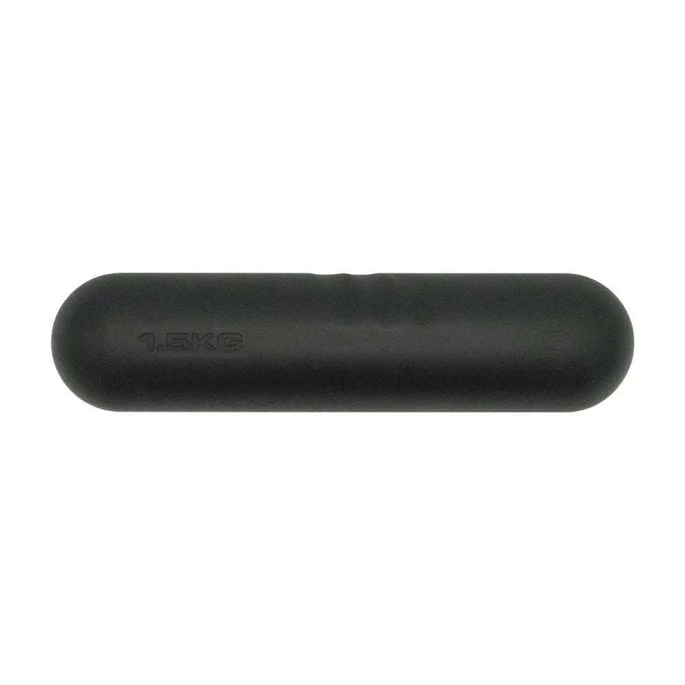 Silicone edged hand-drawn dumbbell stick in various colours with cast iron construction for fitness training