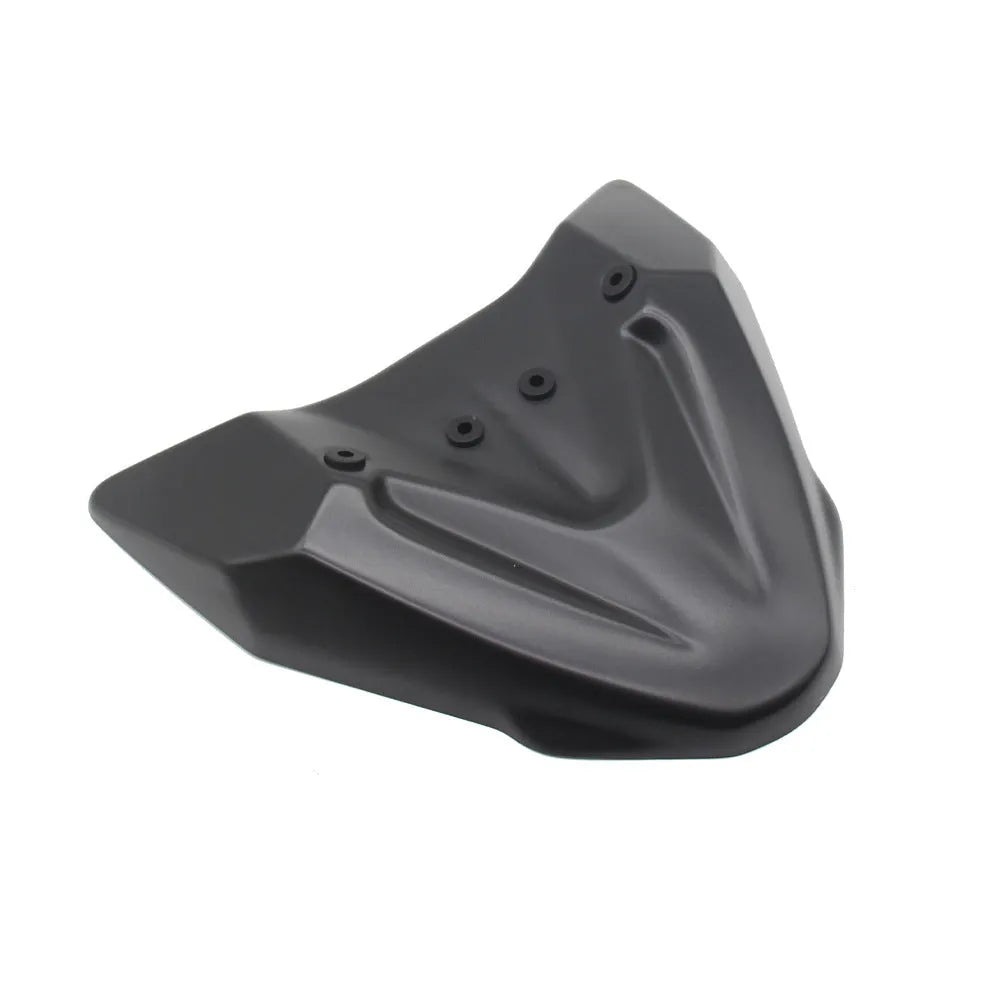 Black ABS plastic fixed wind front wing accessory for KTM 390 and 790 Adventure ADV motorcycles.