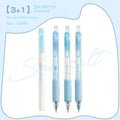 Ice cream sponge press neutral pen with double-headed fluorescent tip for calligraphy practice