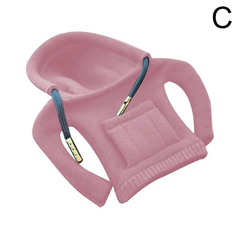 Cloth gear shift knob hoodie cover measuring 13cm by 8cm for car interior protection.