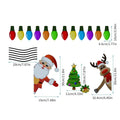 Medium Christmas elk reflective magnetic car decoration sticker in cartoon style.