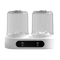 White USB double bucket portable mini washing machine for socks and underwear.