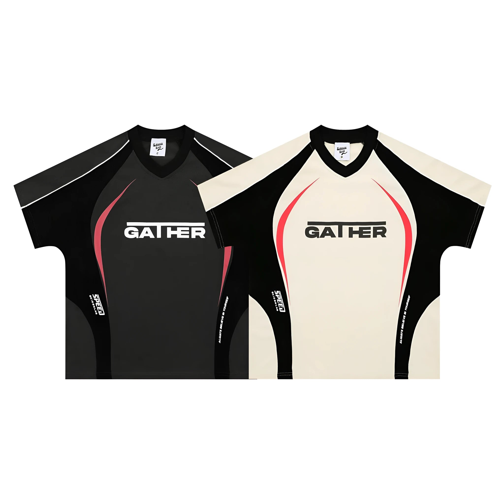 Men's loose fit t-shirt with printed letters design in black or apricot colour