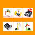 DIY puzzle assembling building blocks set for children with plastic pieces in educational packaging