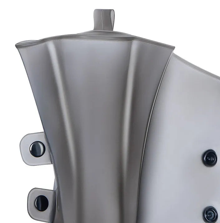 White PVC high-top reusable shoe covers for women, shown on a shoe for rainy day outdoor protection.