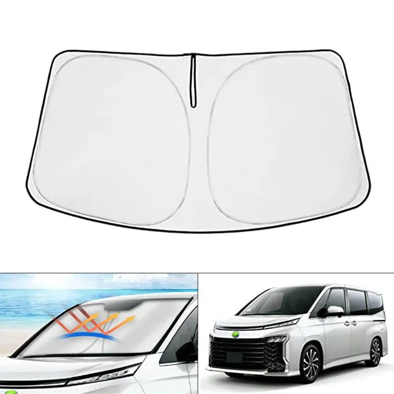 Silver tape car sunshade for NOAH XOVY 90 series windshield