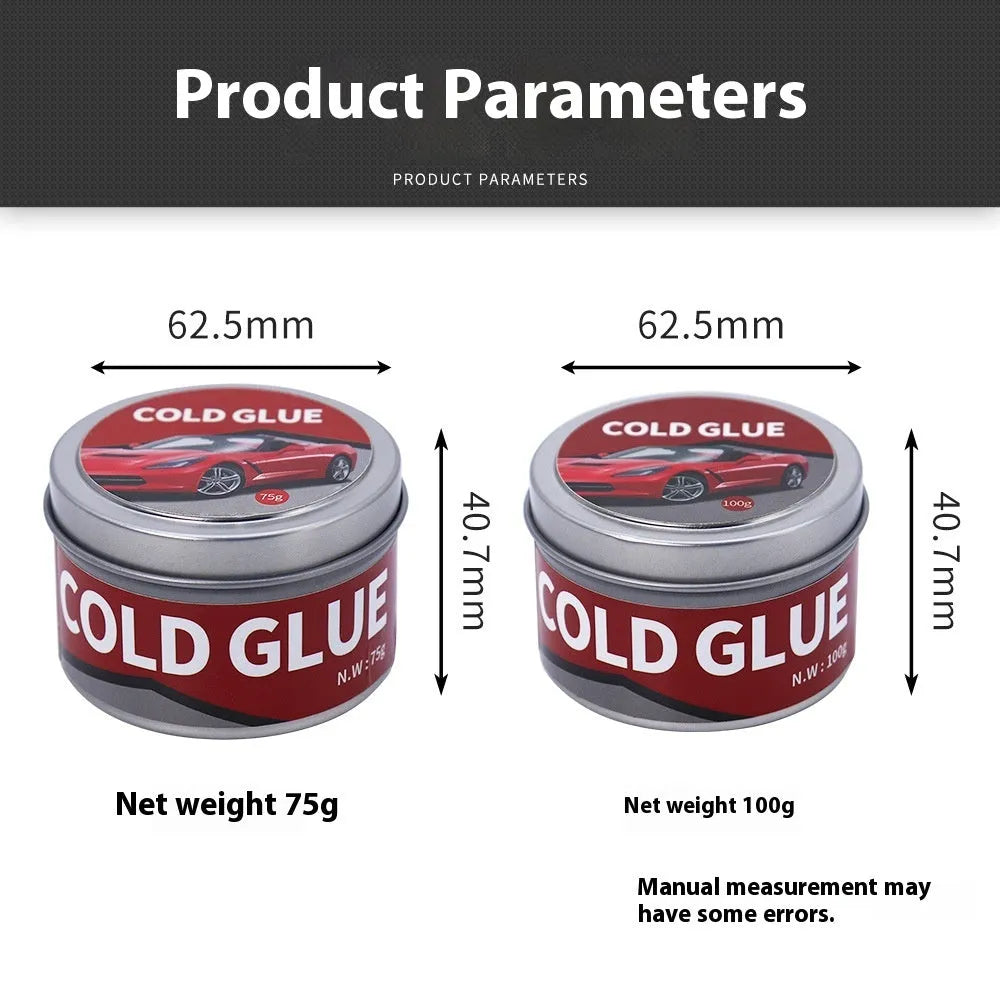 Automobile depression repair cold glue container for car body dent repair