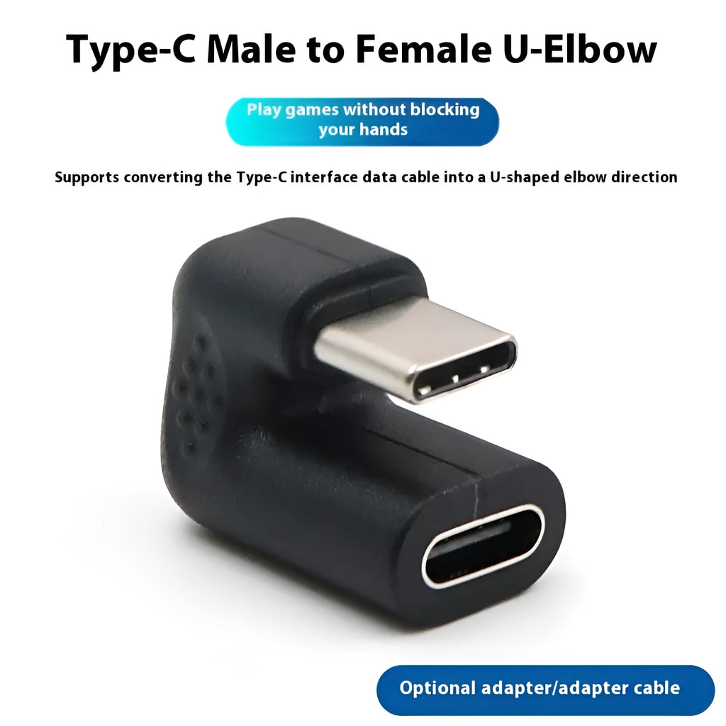 Plastic USB male to female adapter cable with U-bend design for extending mobile device connections