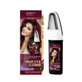 200ml bottle of permanent hair dye with an easy colouring comb in brown, dark brown or wine red