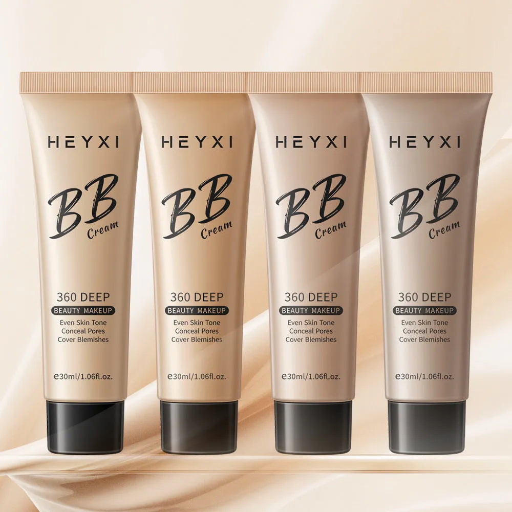 Waterproof sweat-proof BB cream in four colour shades for universal skin types