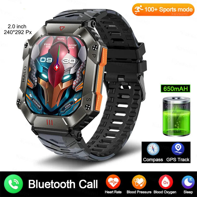 Android GPS fitness women's smart watch with black strap and waterproof display showing time and health metrics