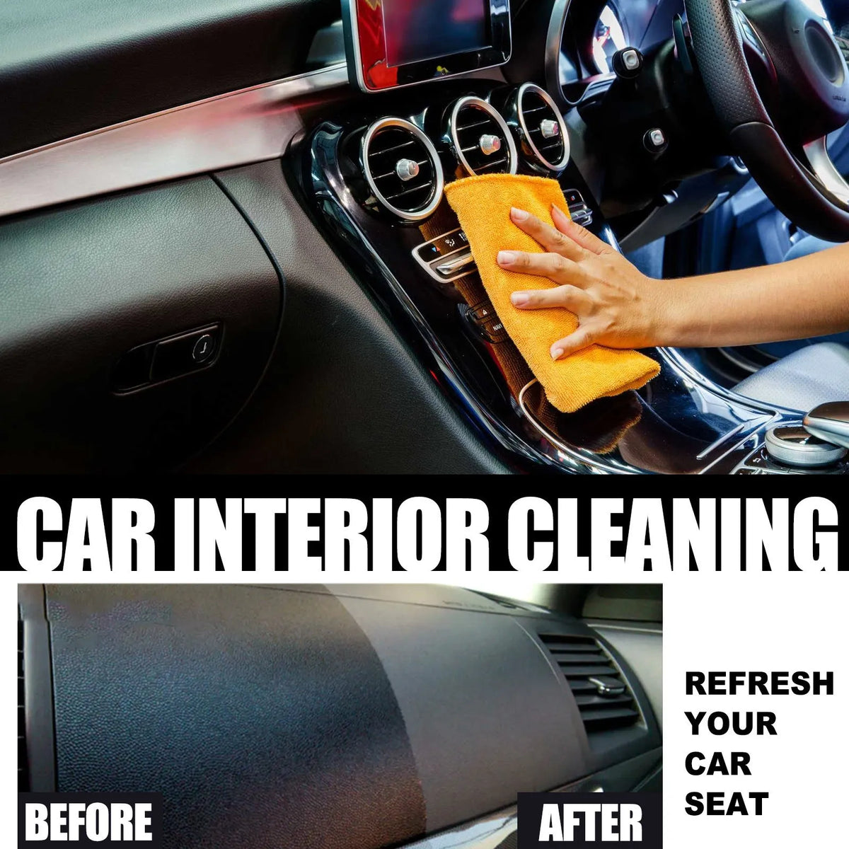 120ml car interior maintenance agent bottle for leather and plastic dashboard cleaning