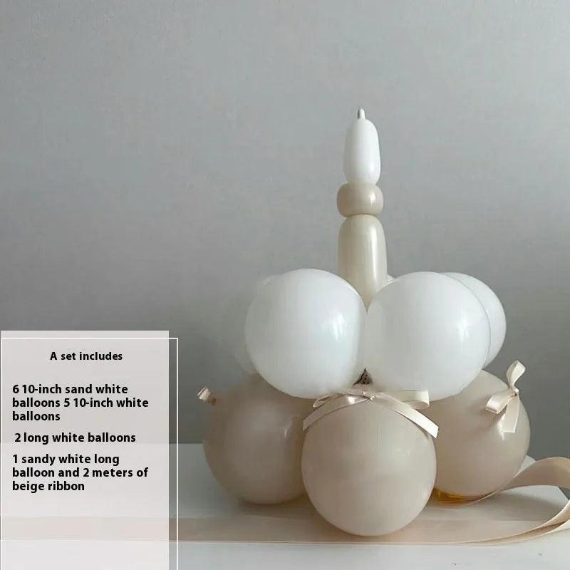 Balloon bouquet DIY kit for cake decoration with round balloons and ten style options