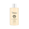 Mild pet shampoo bottle for dogs in 100ml and 300ml sizes for gentle coat cleaning and tangle prevention