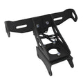 Black aluminium alloy Honda motorcycle rear license plate bracket with short tail design