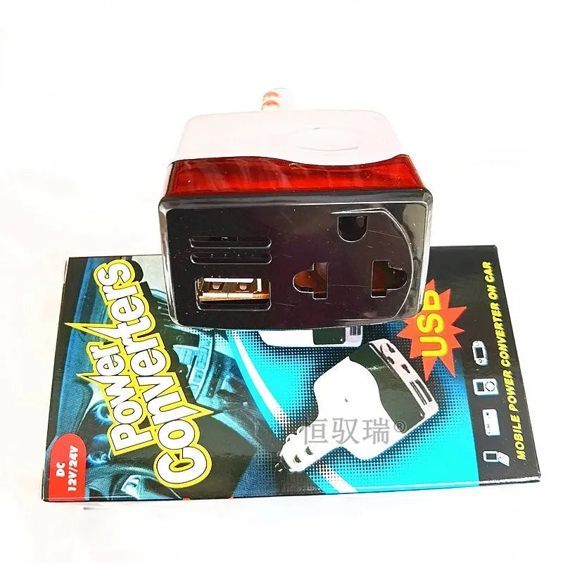 011C model car cigarette lighter to USB power adapter with wireless charging capability