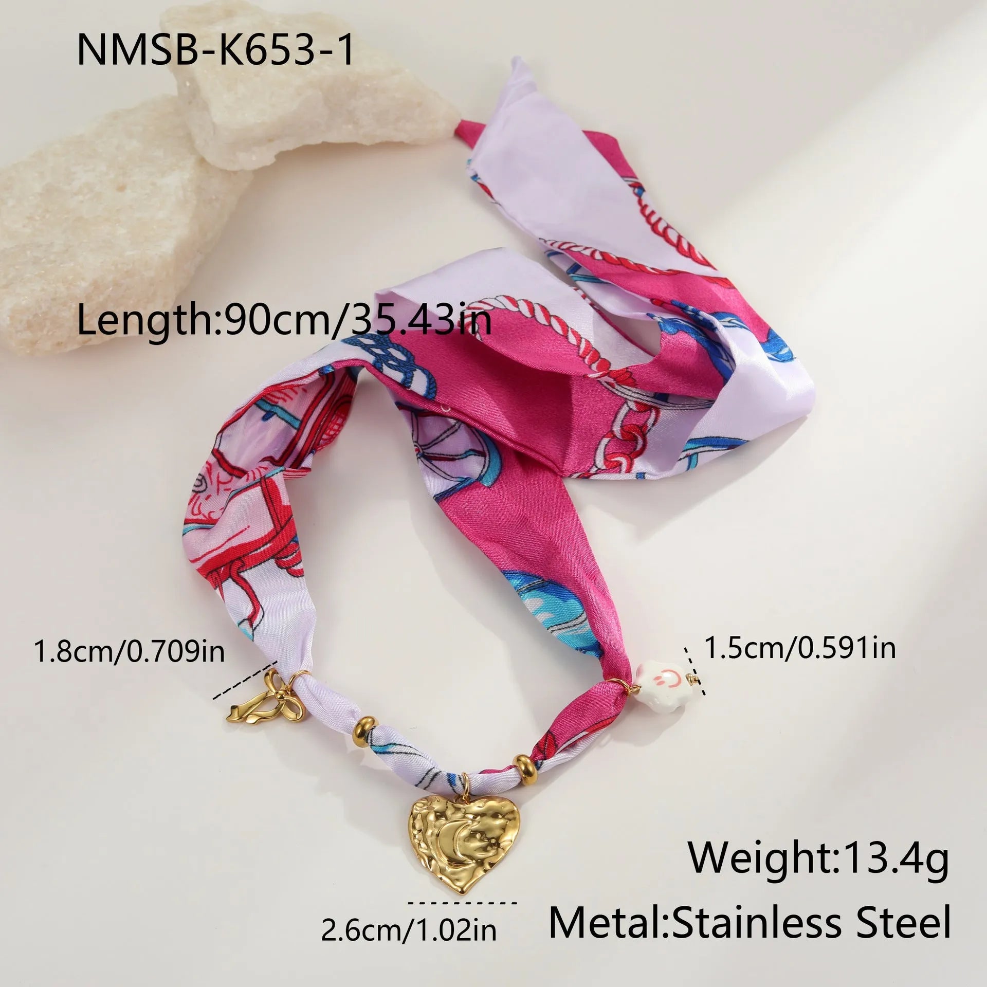 Stainless steel jewellery set with love pendant necklace and matching bracelet featuring geometric pendant designs