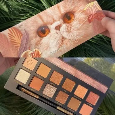 Explorer twelve-color animal themed eye shadow palette showing multiple plates