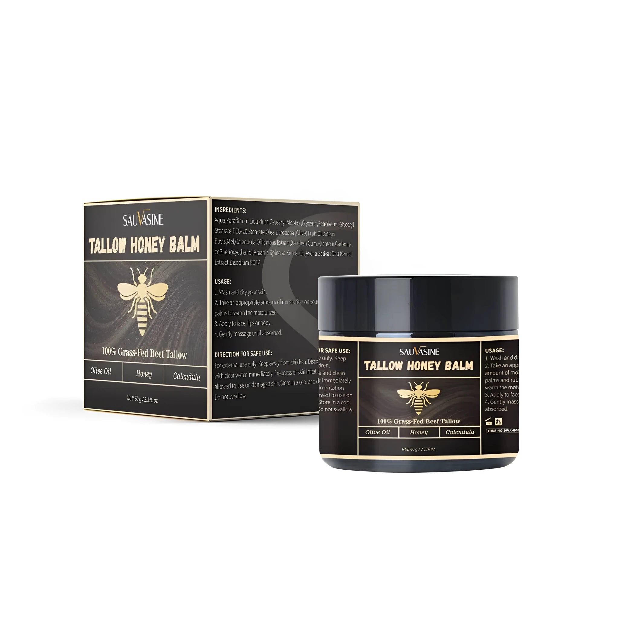 60g jar of Butter Honey facial cream with honey and shea butter for moisturising