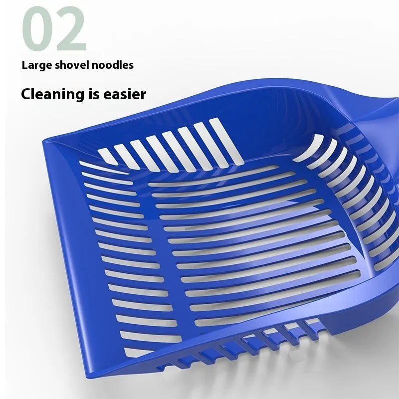 Plastic cat litter scoop in red, yellow or blue colour, small or medium size