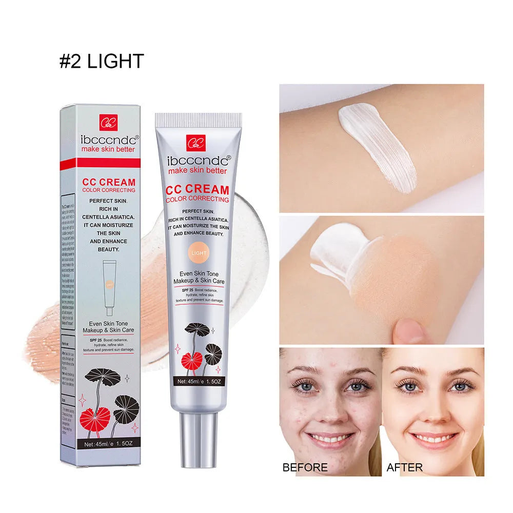 Erborian CC Cream colour correcting moisturiser tube in dark and light shades.