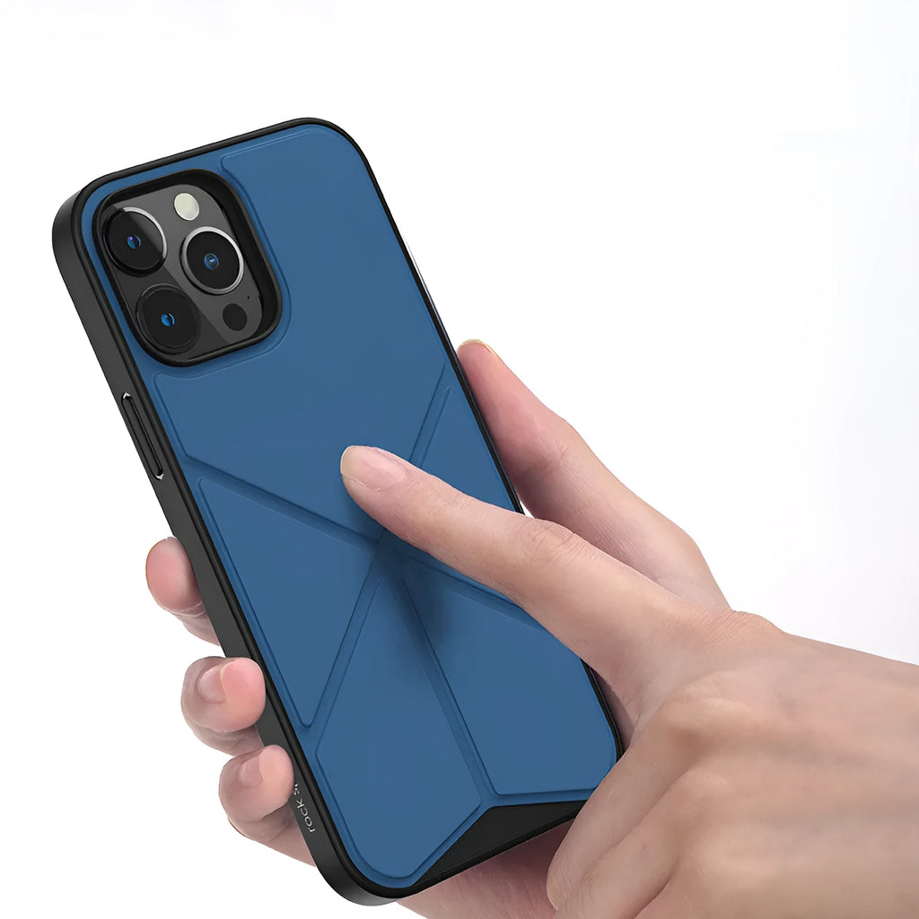 TPU back cover mobile phone case for iPhone 13 series in black or blue solid colour