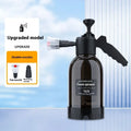 Black 2L hand-held foam sprayer watering can with nozzle, for garden and car cleaning