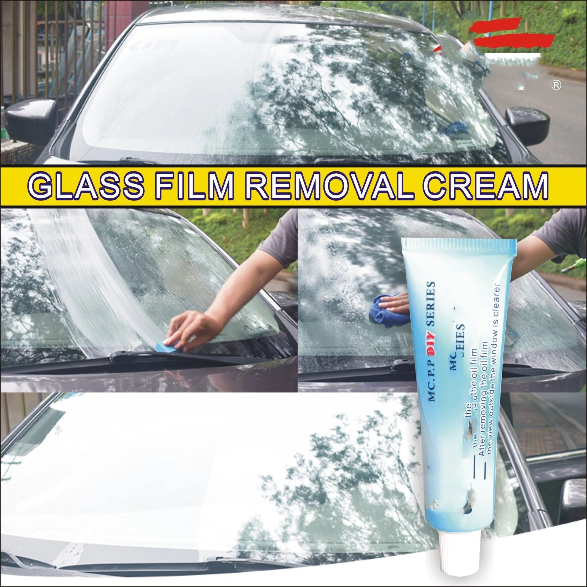 15ml automotive glass rainproof agent in white English version bag packaging for windscreen anti-fog treatment