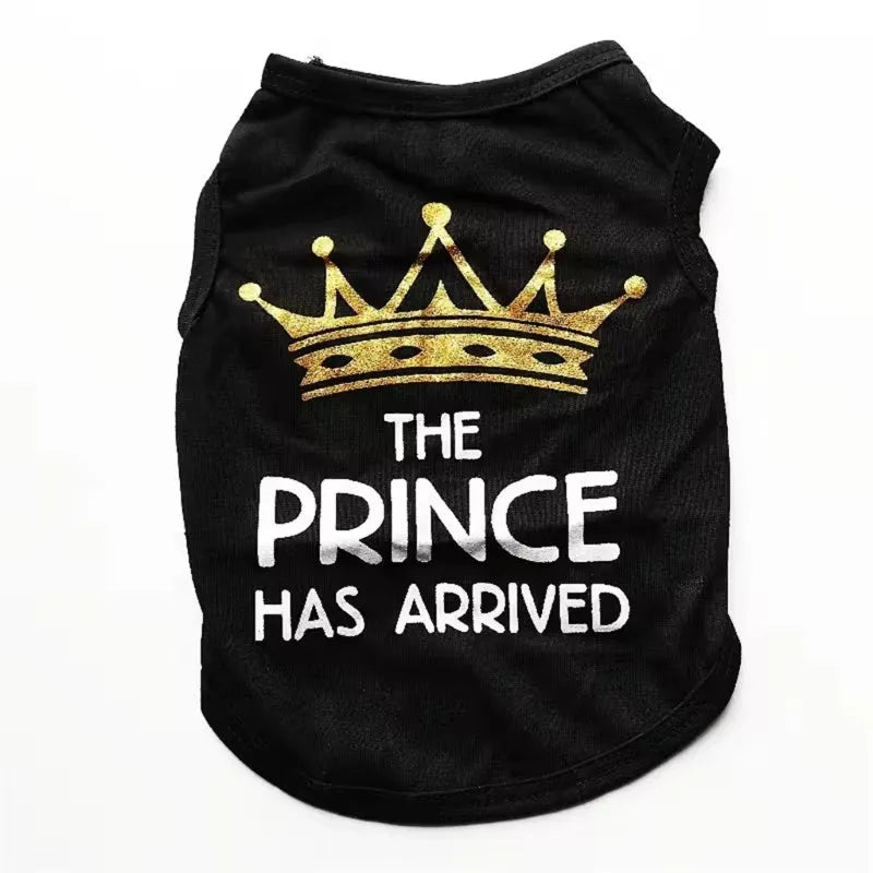 Cotton puppy vest in multiple colours and sizes for spring and summer dog clothing