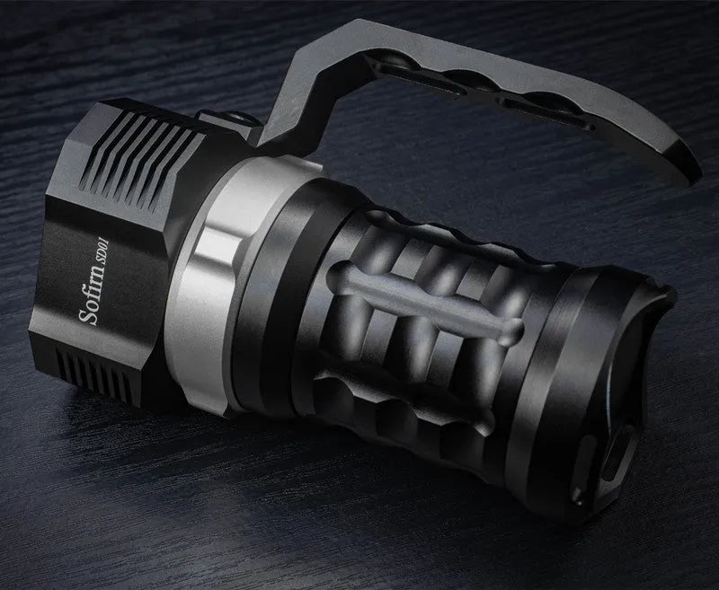 Aluminium alloy diving torch with 350 lumen brightness for outdoor and marine use