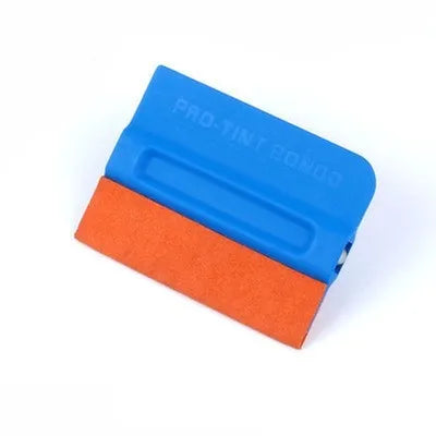 Car film scraper tool with ABS body and four scraping material options for vehicle wrap application