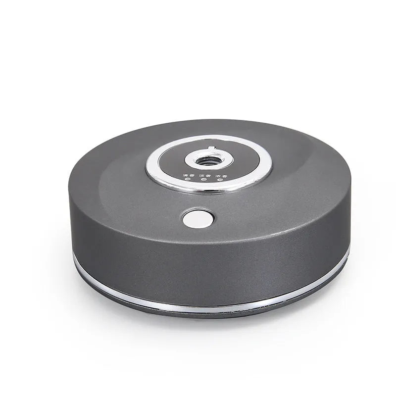 USB car air freshener diffuser with anti-slip pad in black, grey or white options