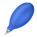 Blue and black rubber handheld dust removal ball for cleaning cameras and phones