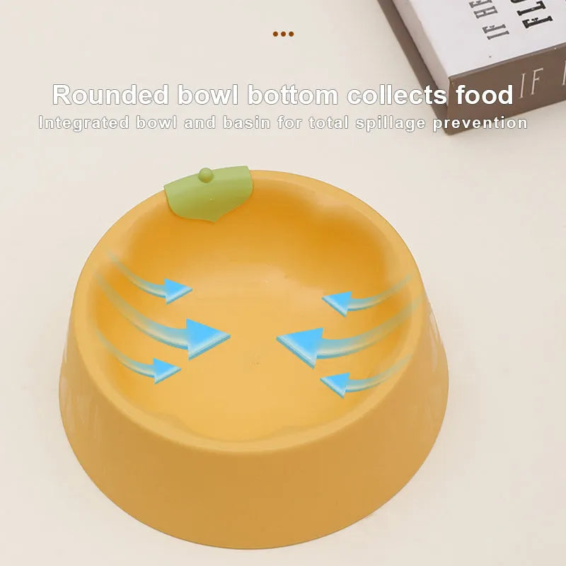Green plastic double bowl for dog and cat food and water with anti-tip base.