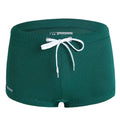 Men's low-waist swimming trunks in nylon fabric with lace detailing available in eight colours