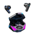 X15 wireless in-ear Bluetooth gaming headset in charging case with earbuds shown.