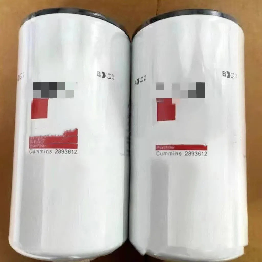 White metal diesel fuel filter element with folding construction for automotive engine systems