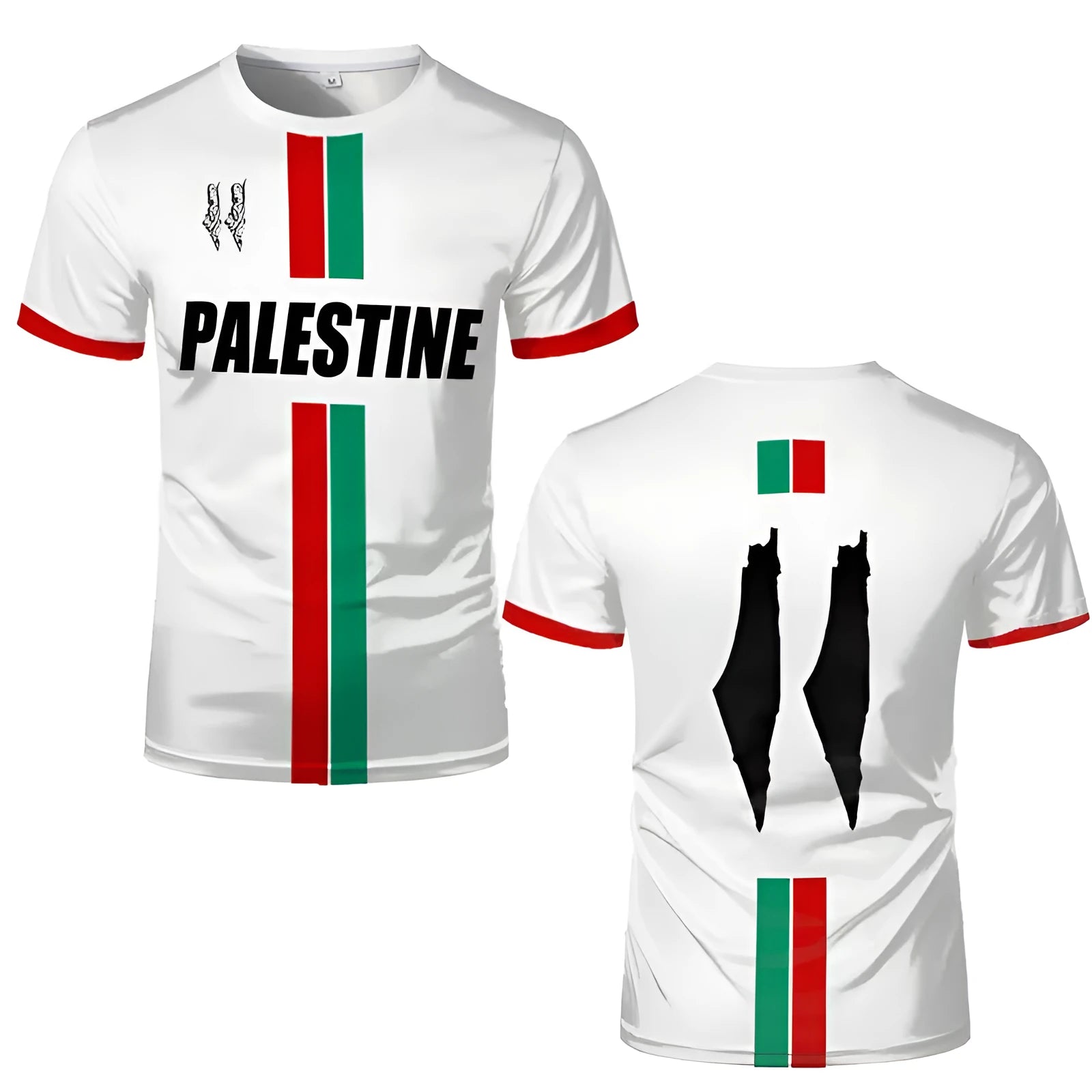 3D printed football t-shirt in black spandex with stereo pattern and half sleeves