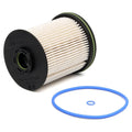Diesel fuel filter element with gasket for Vauxhall and Opel Astra K vehicles