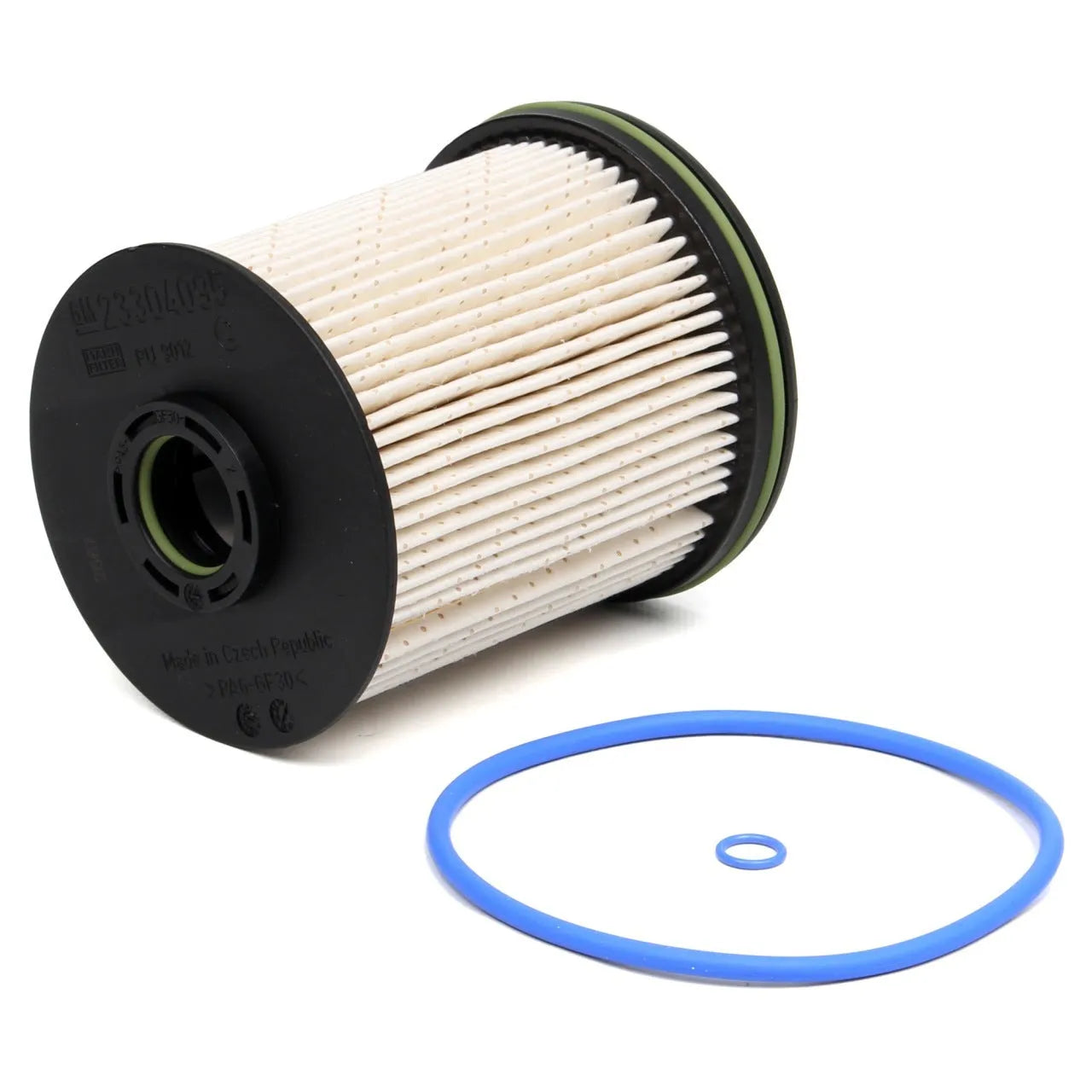 Diesel fuel filter element with gasket for Vauxhall and Opel Astra K vehicles