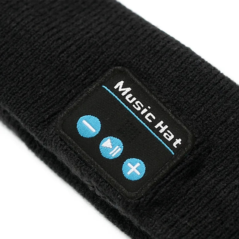Bluetooth 5.4 sport headband with removable ear cushions in black, dark grey and grey-white colours