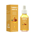 30ml bottle of turmeric honey essential oil with neutral packaging for facial beauty treatment