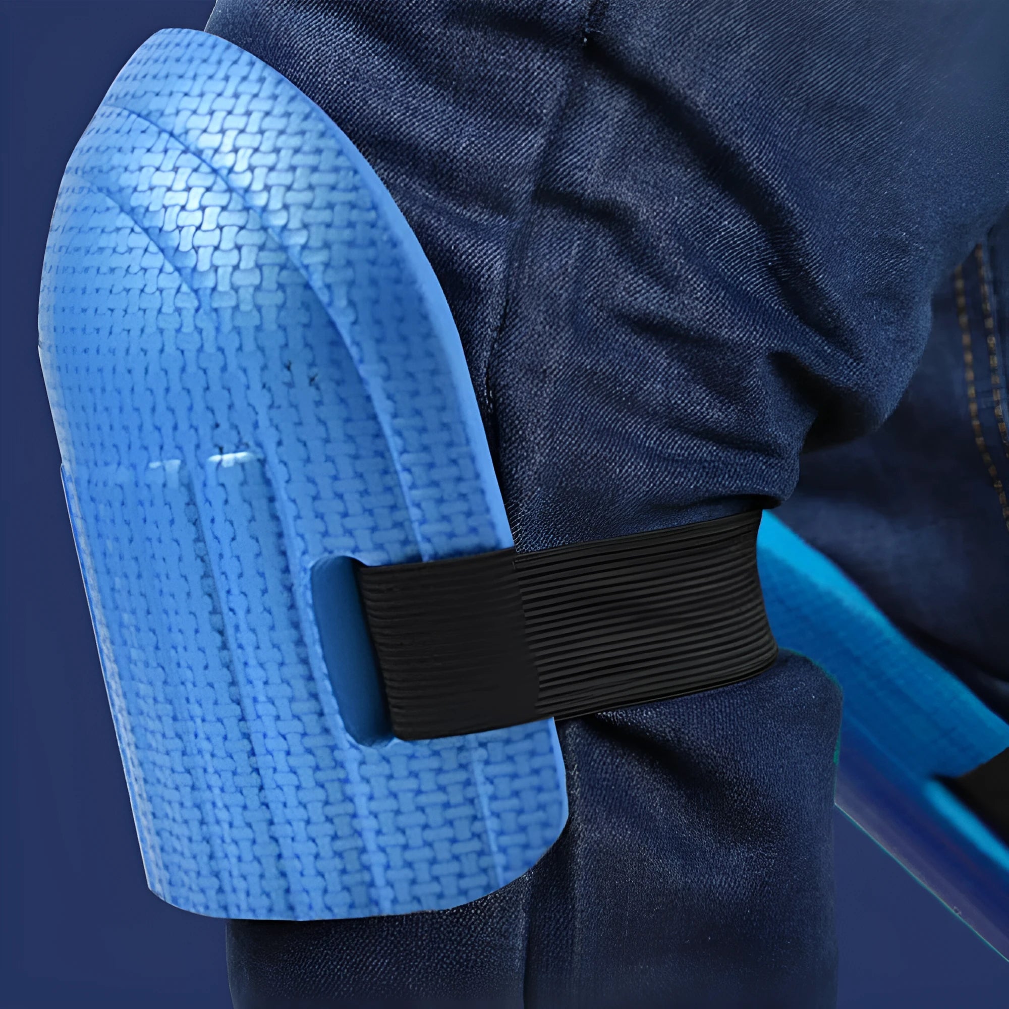 Pair of EVA foam work kneepads with 11mm thickness for auto repair and construction